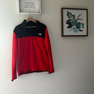The North Face Red and Black Pullover